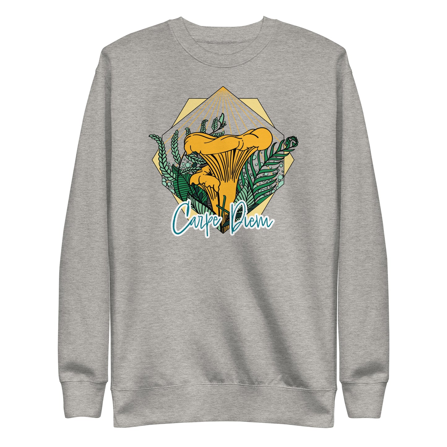 Carpe Diem Chanterelle | Unisex Sweatshirt | Realistic Mushroom Apparel