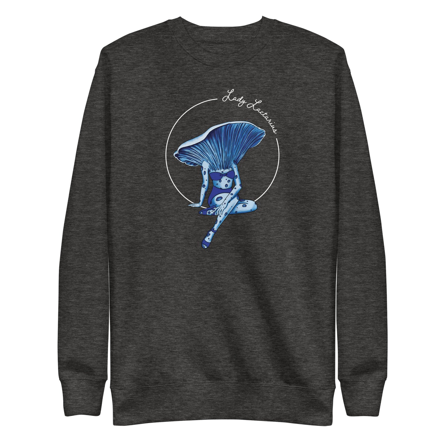 Lady Lactarius | Unisex Sweatshirt | Mushroom Pinup Girl Apparel