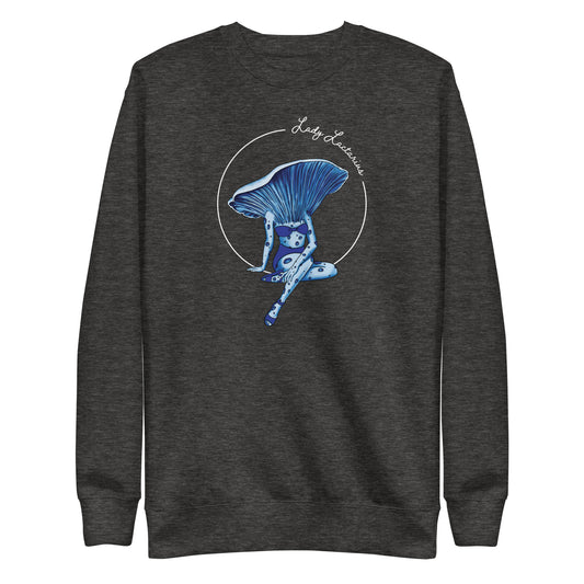 Lady Lactarius | Unisex Sweatshirt | Mushroom Pinup Girl Apparel