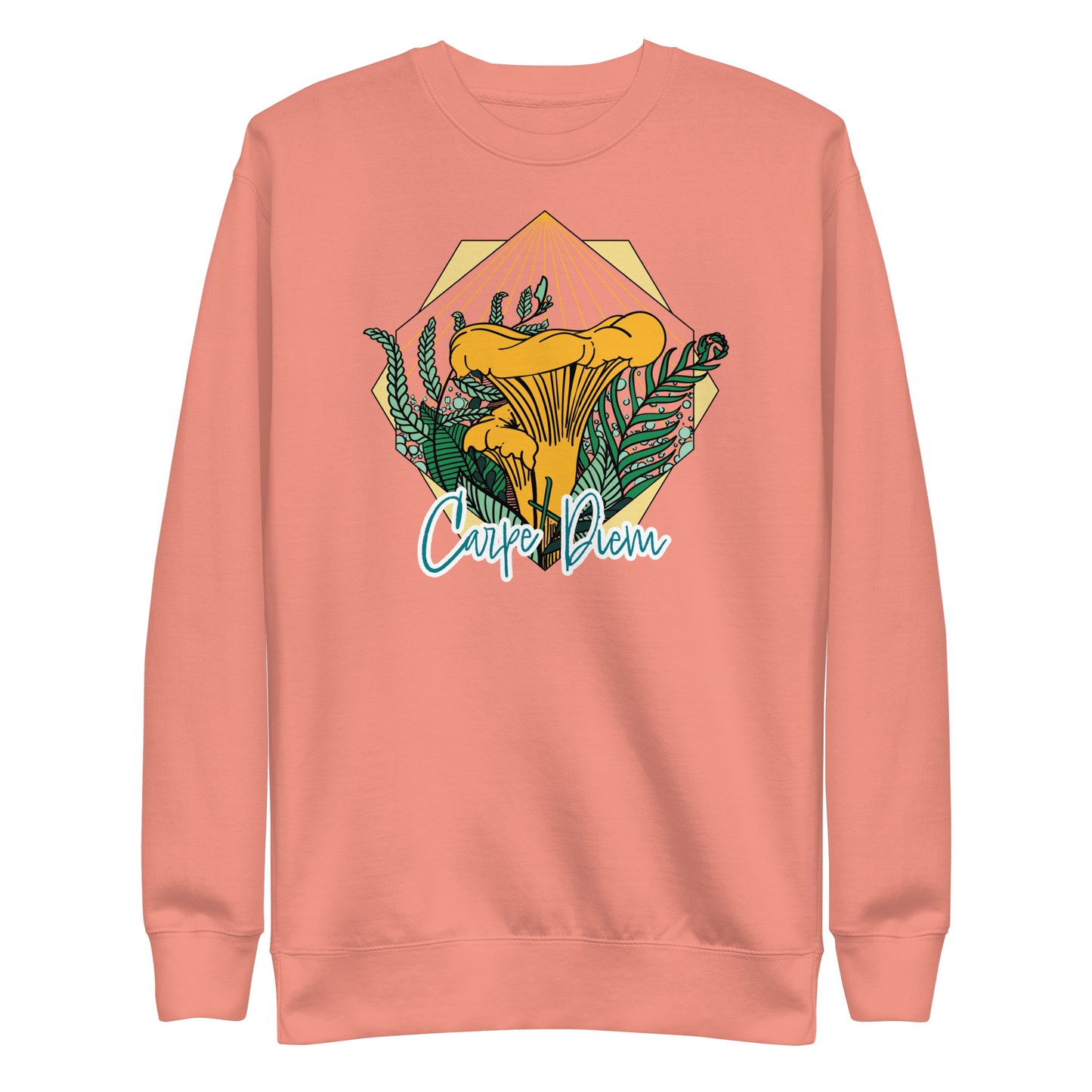 Carpe Diem Chanterelle | Unisex Sweatshirt | Realistic Mushroom Apparel