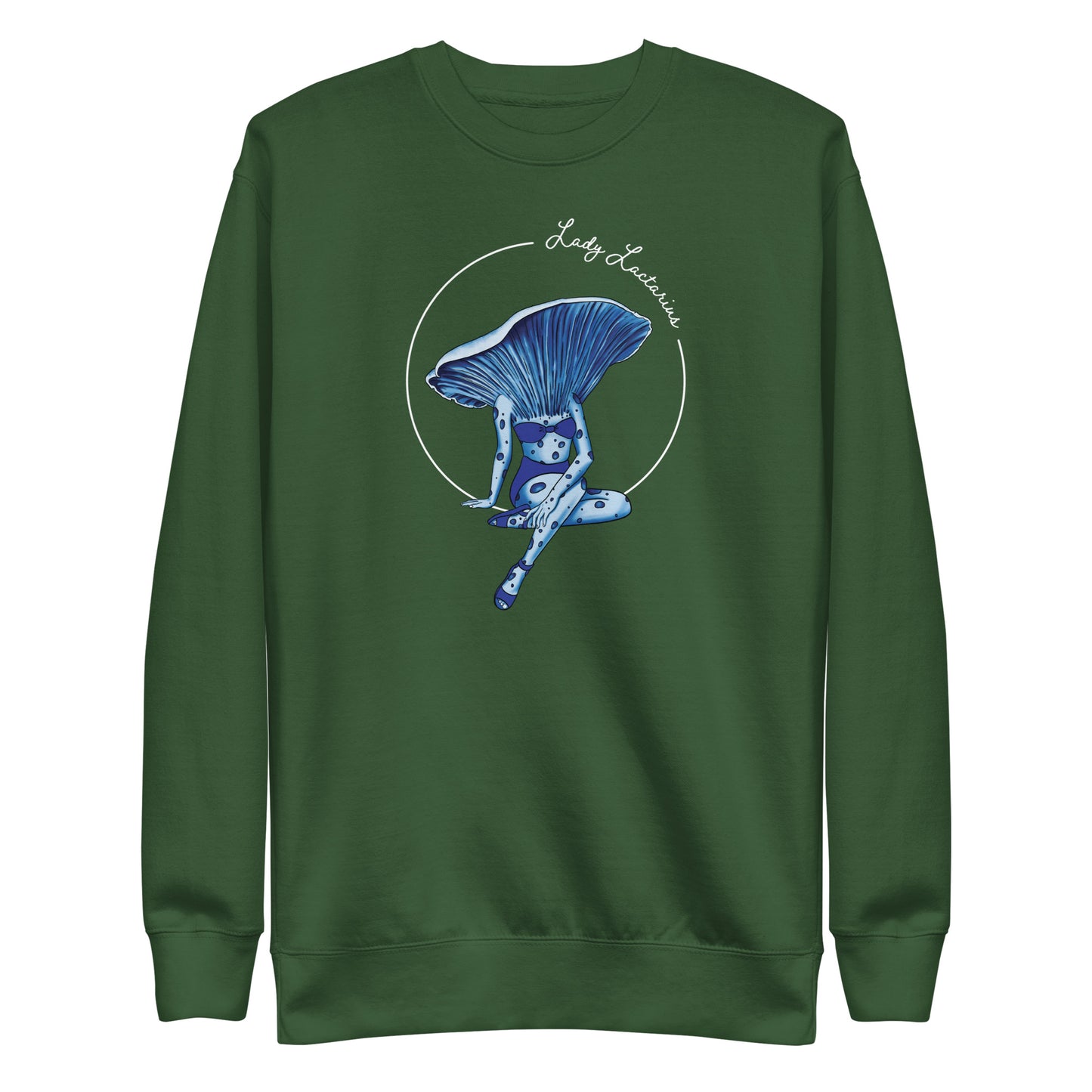 Lady Lactarius | Unisex Sweatshirt | Mushroom Pinup Girl Apparel