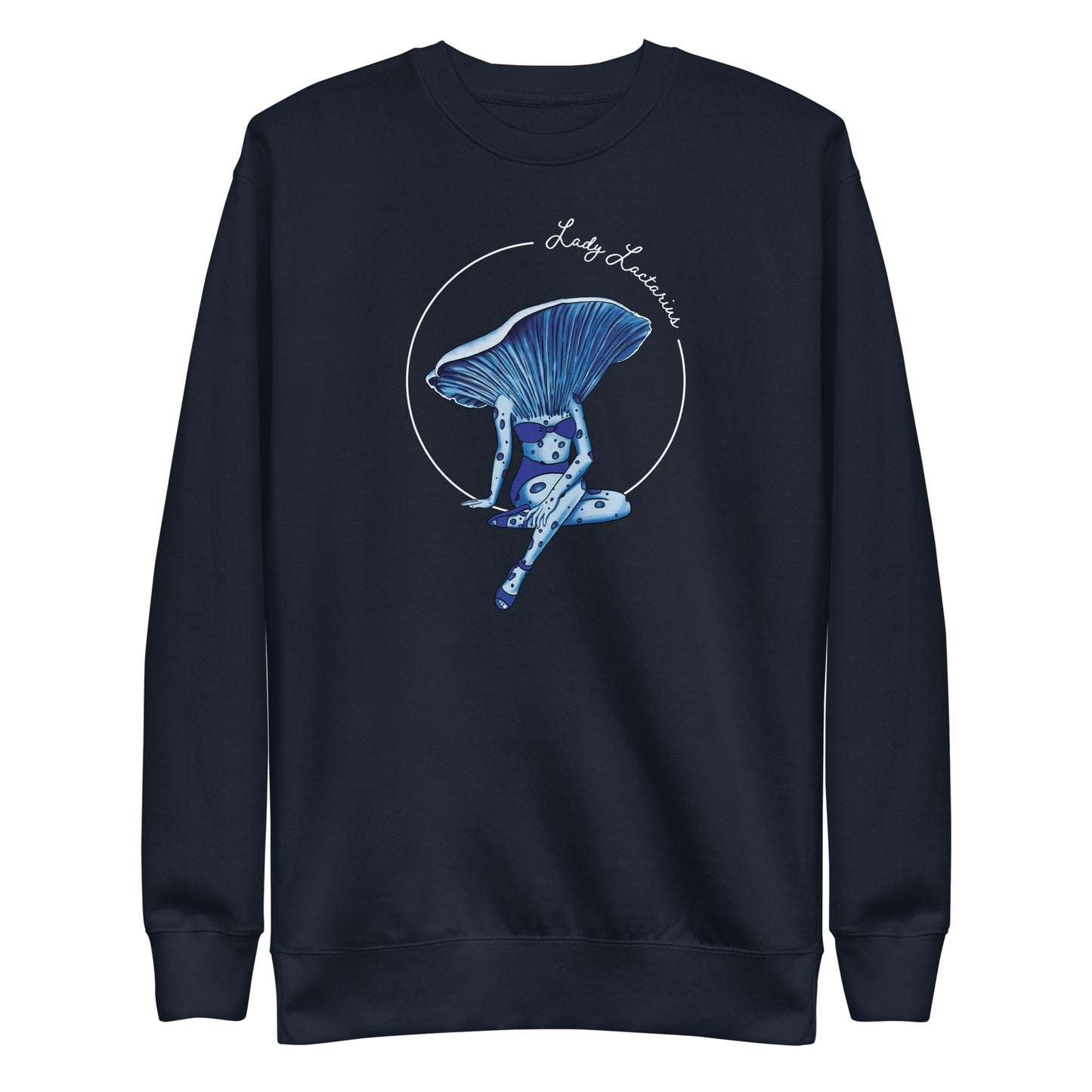 Lady Lactarius | Unisex Sweatshirt | Mushroom Pinup Girl Apparel