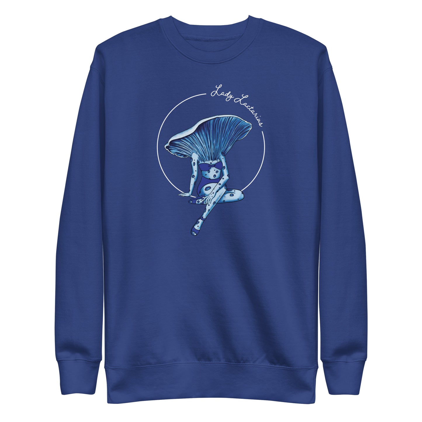 Lady Lactarius | Unisex Sweatshirt | Mushroom Pinup Girl Apparel