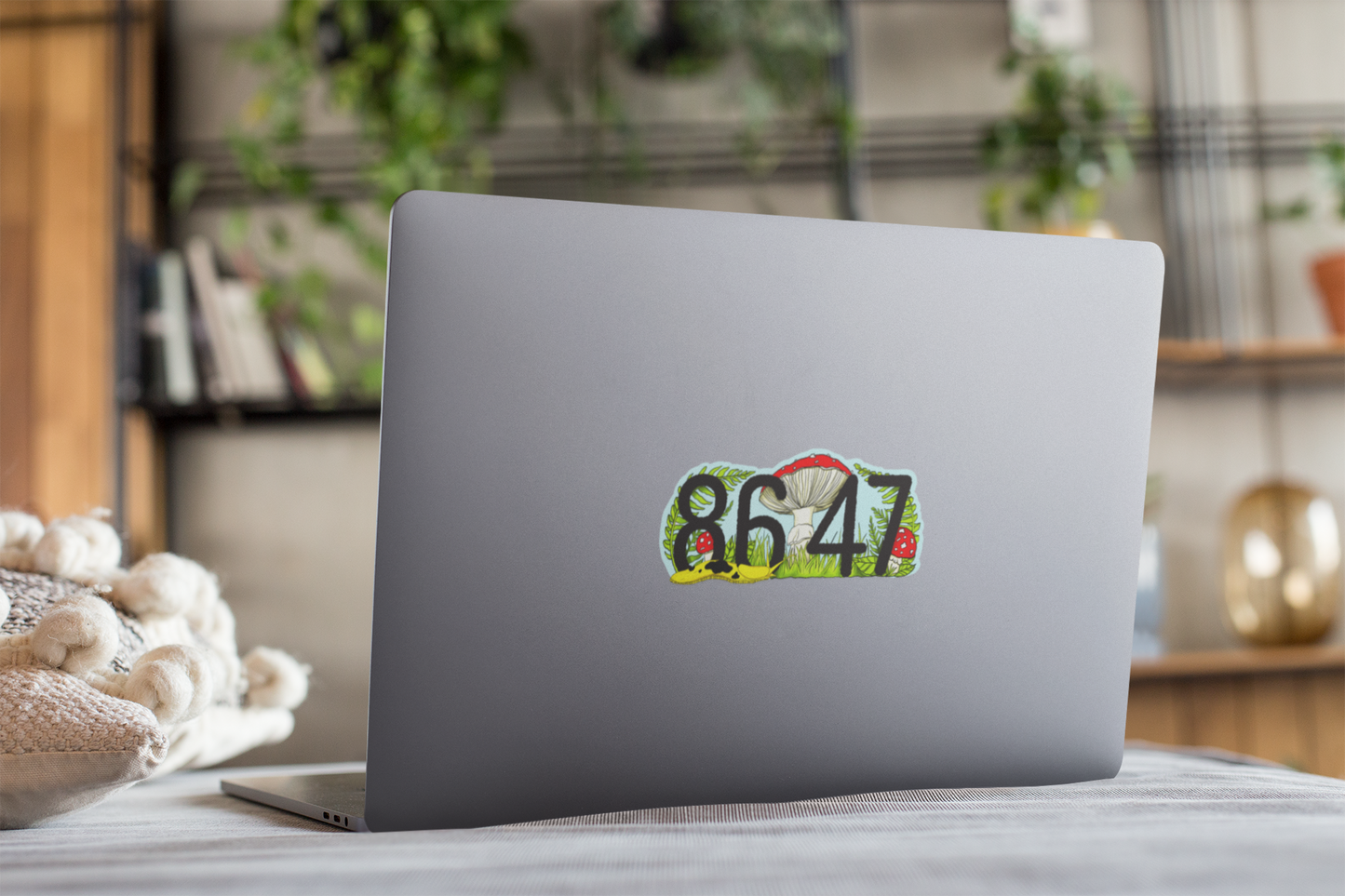 8647 Mushroom Sticker | No Kings/Anti-Oligarchy Sticker