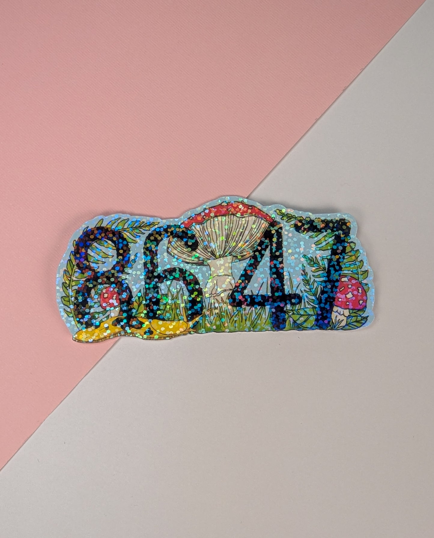8647 Mushroom Sticker | No Kings/Anti-Oligarchy Sticker