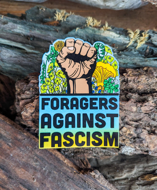 Foragers Against Fascism | Anti-Oligarchy Sticker