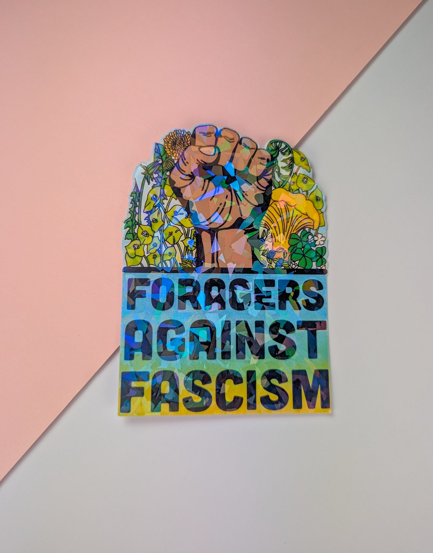 Foragers Against Fascism | Anti-Oligarchy Sticker