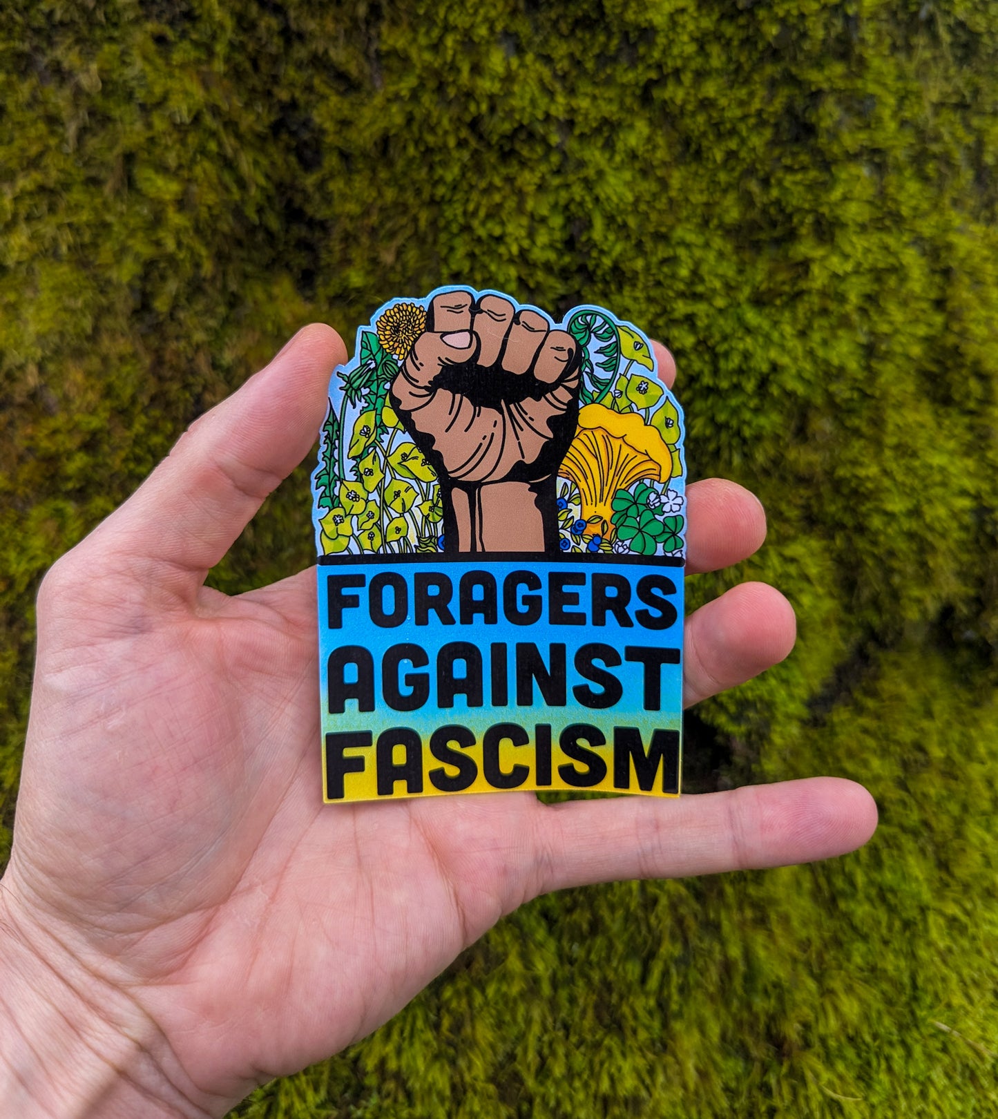 Foragers Against Fascism | Anti-Oligarchy Sticker