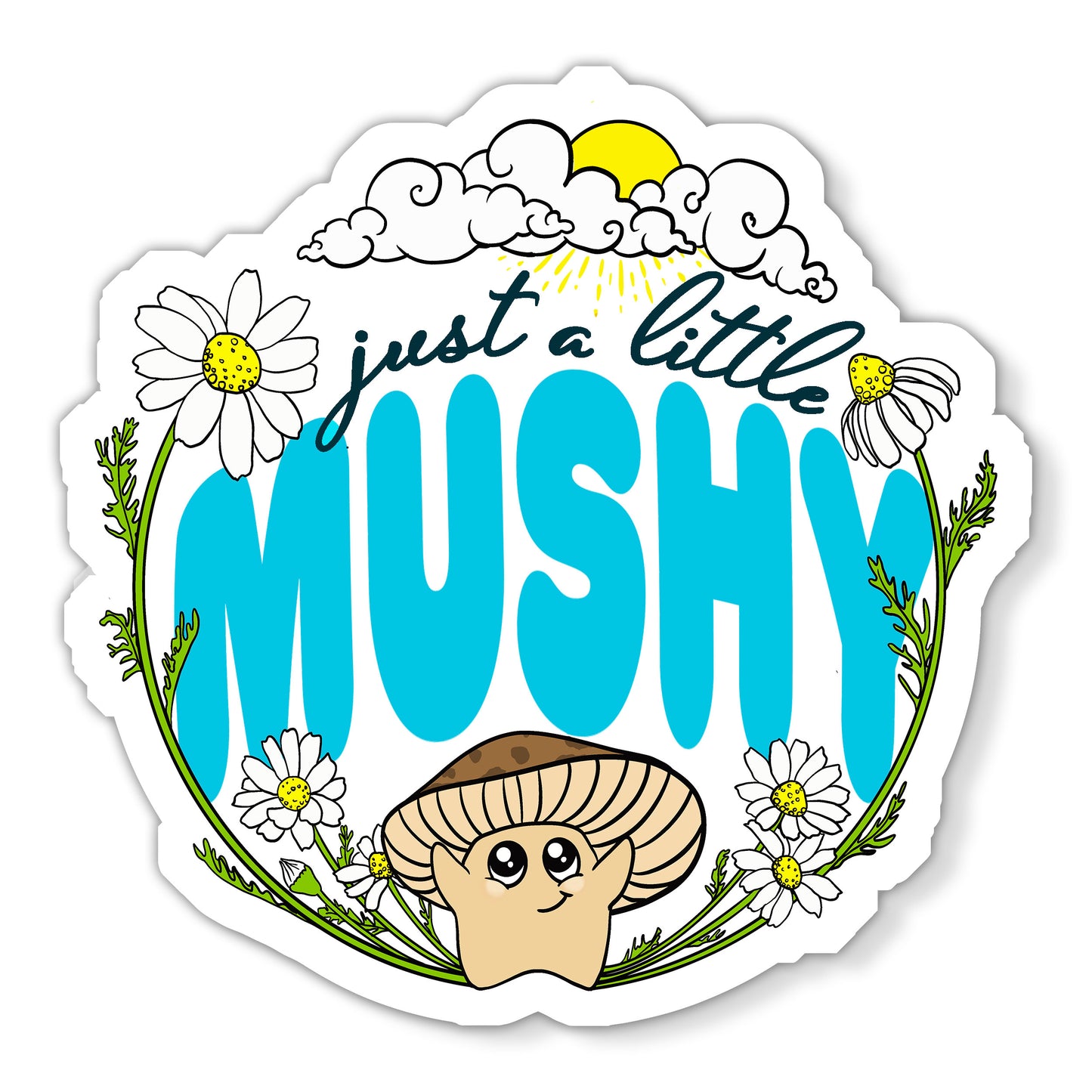 Just a Little Mushy | Adorable Mushroom Magnet