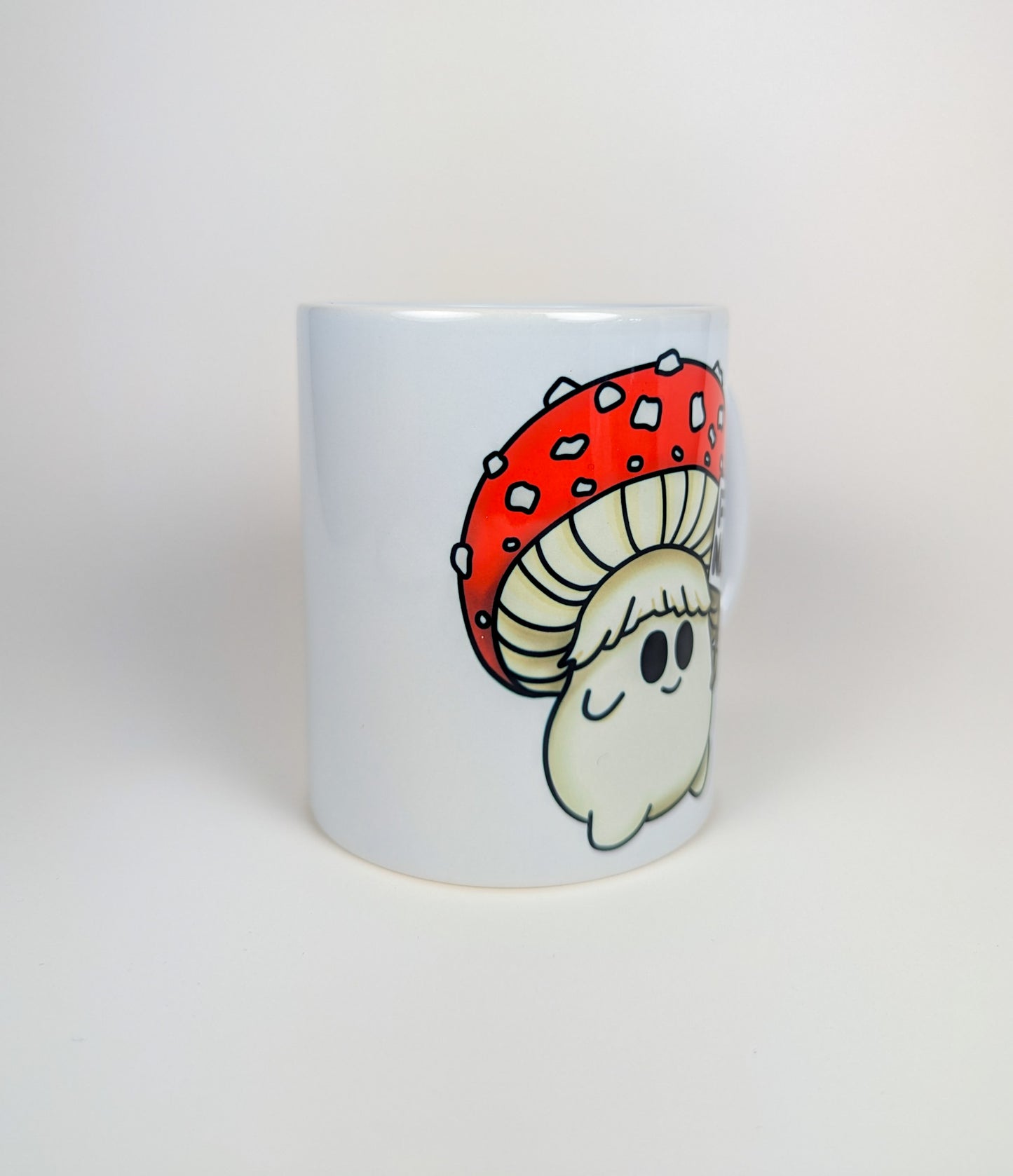 Fuck Nazis Amanita | Anti-Nazi Mushroom Mug | Mushroom Artwork on Ceramic Cup | 11oz/15oz Sizes