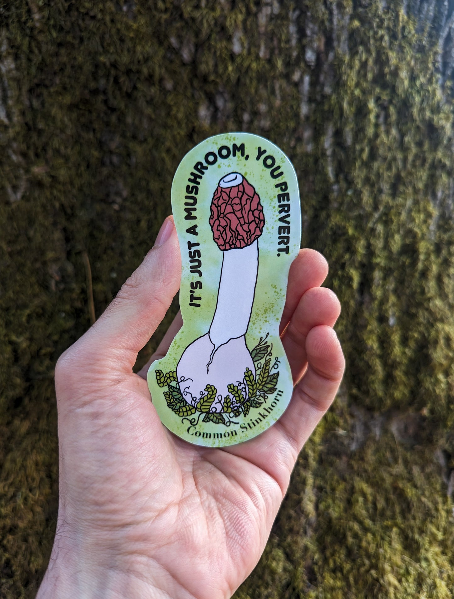 Common Stinkhorn | 🍆 Mushroom Sticker | It's Just a Mushroom, You Pervert