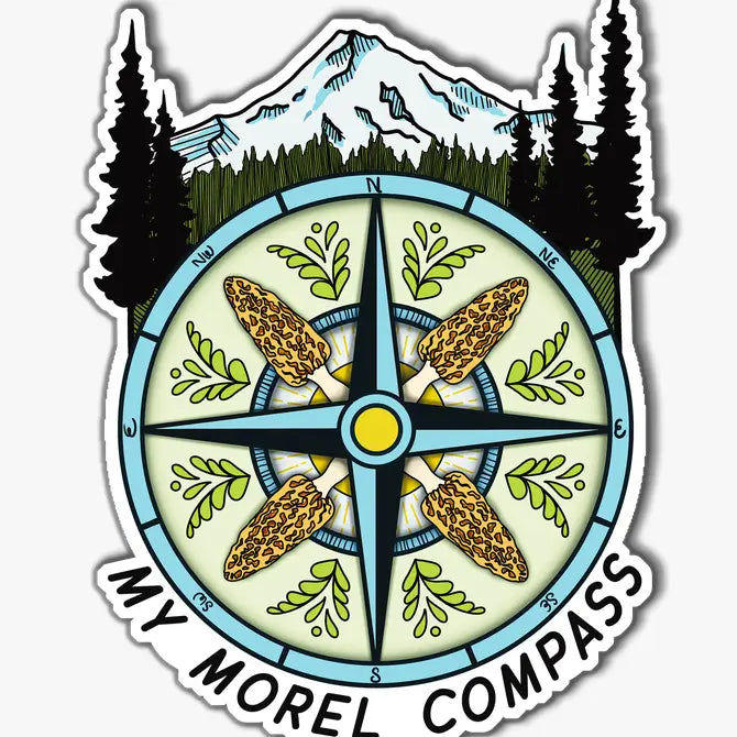 My Morel Compass | Funny Morel Mushroom Magnet