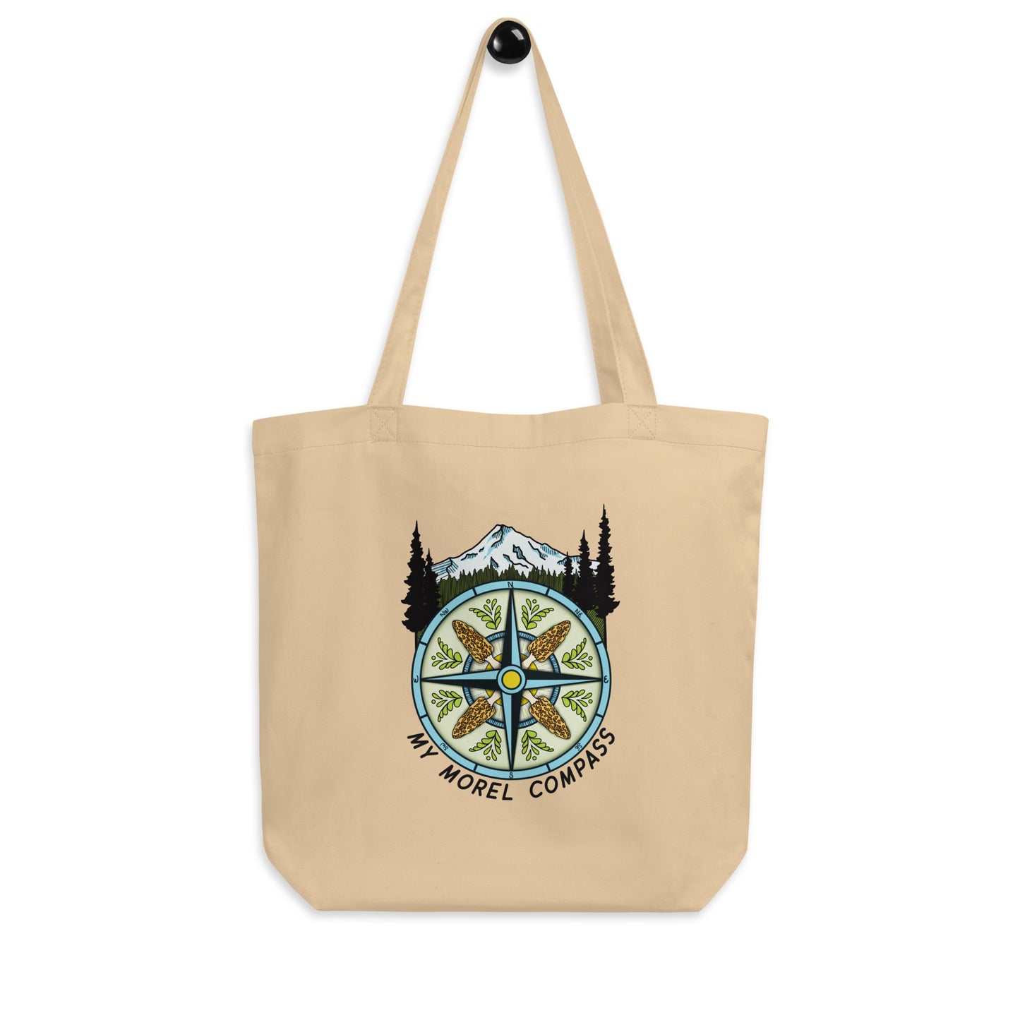 My Morel Compass | Eco Friendly Tote Bag | Funny Morel Mushroom Artwork