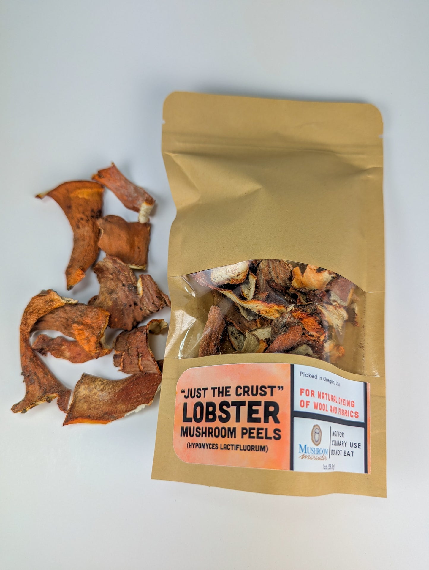 Dehydrated Lobster Mushrooms For Naturally Dyeing Wool and Fabrics *NOT FOR CULINARY USE, DO NOT EAT*