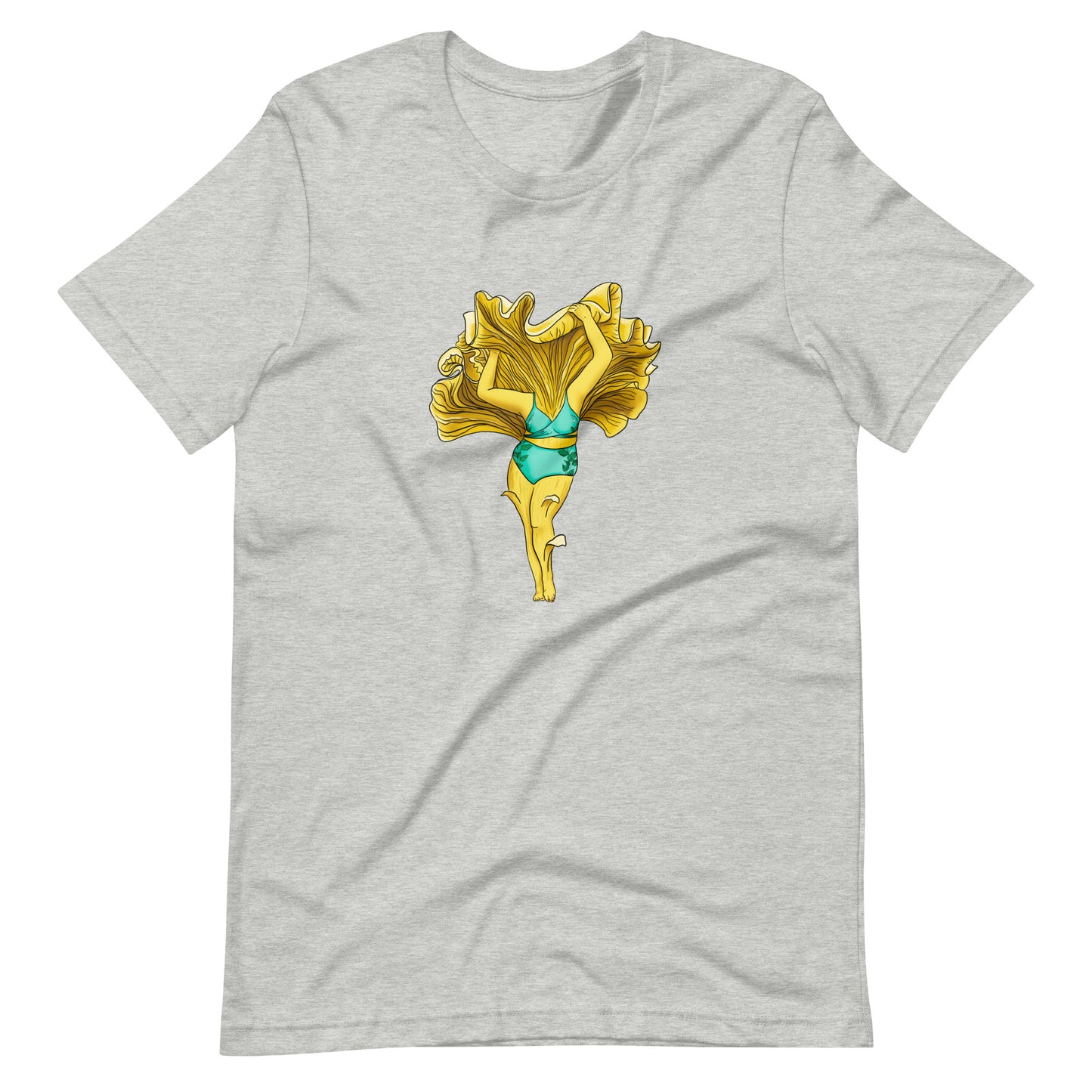 Chanterelle Pinup Girl T-Shirt | Unisex T-Shirt | Beautiful Mushroom Apparel