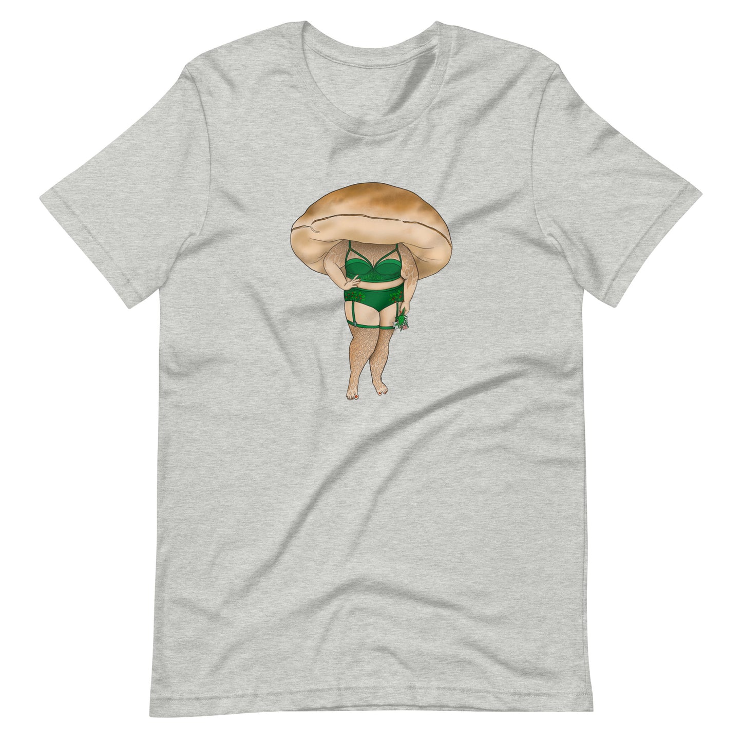 Porcini Pinup Girl | Unisex T-Shirt | Beautiful Mushroom Apparel