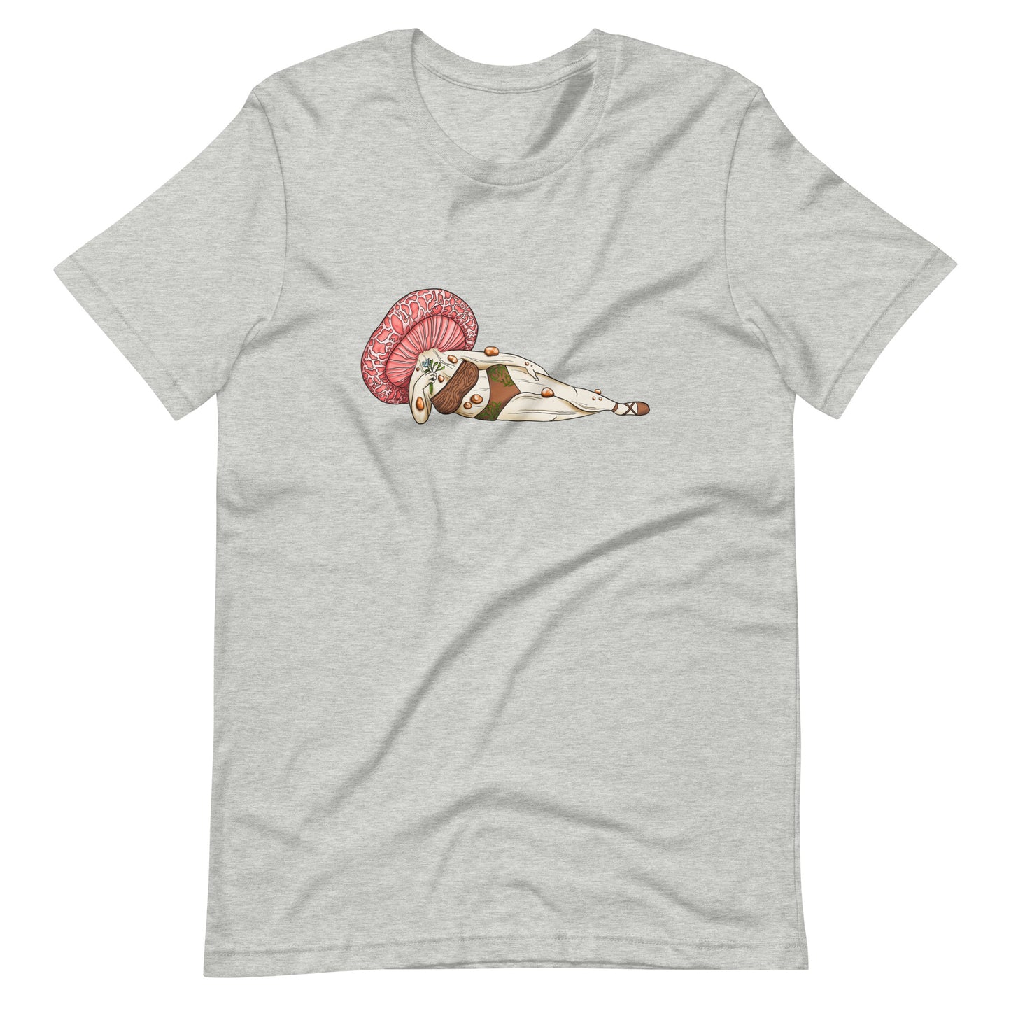 Wrinkled Peach Pinup Girl | Unisex T-Shirt | Beautiful Mushroom Apparel