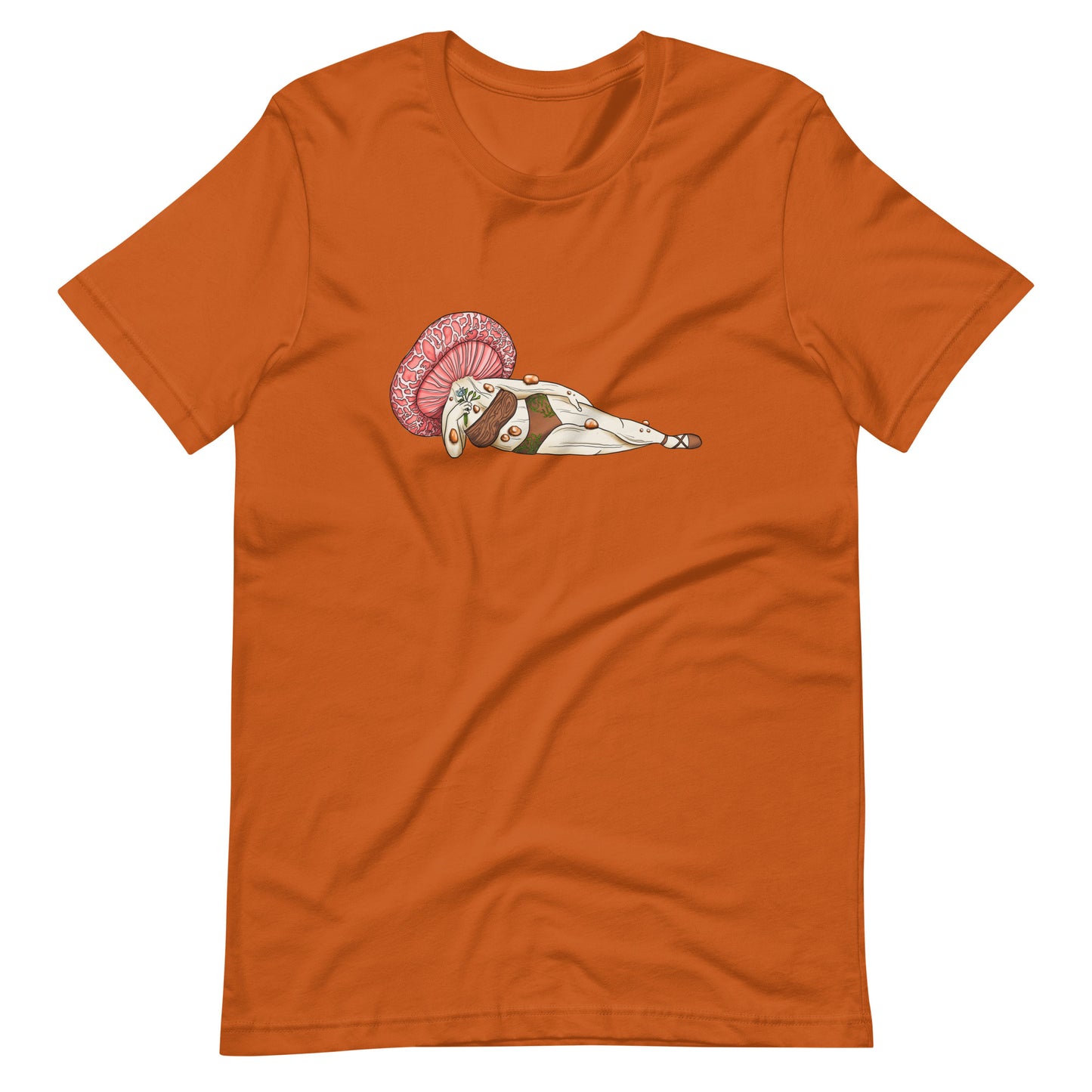 Wrinkled Peach Pinup Girl | Unisex T-Shirt | Beautiful Mushroom Apparel