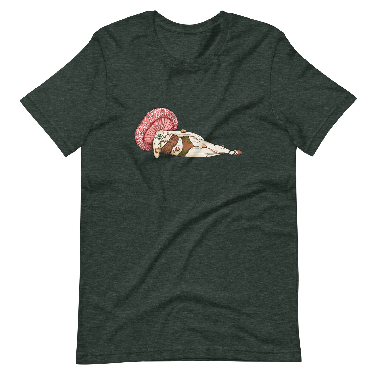 Wrinkled Peach Pinup Girl | Unisex T-Shirt | Beautiful Mushroom Apparel