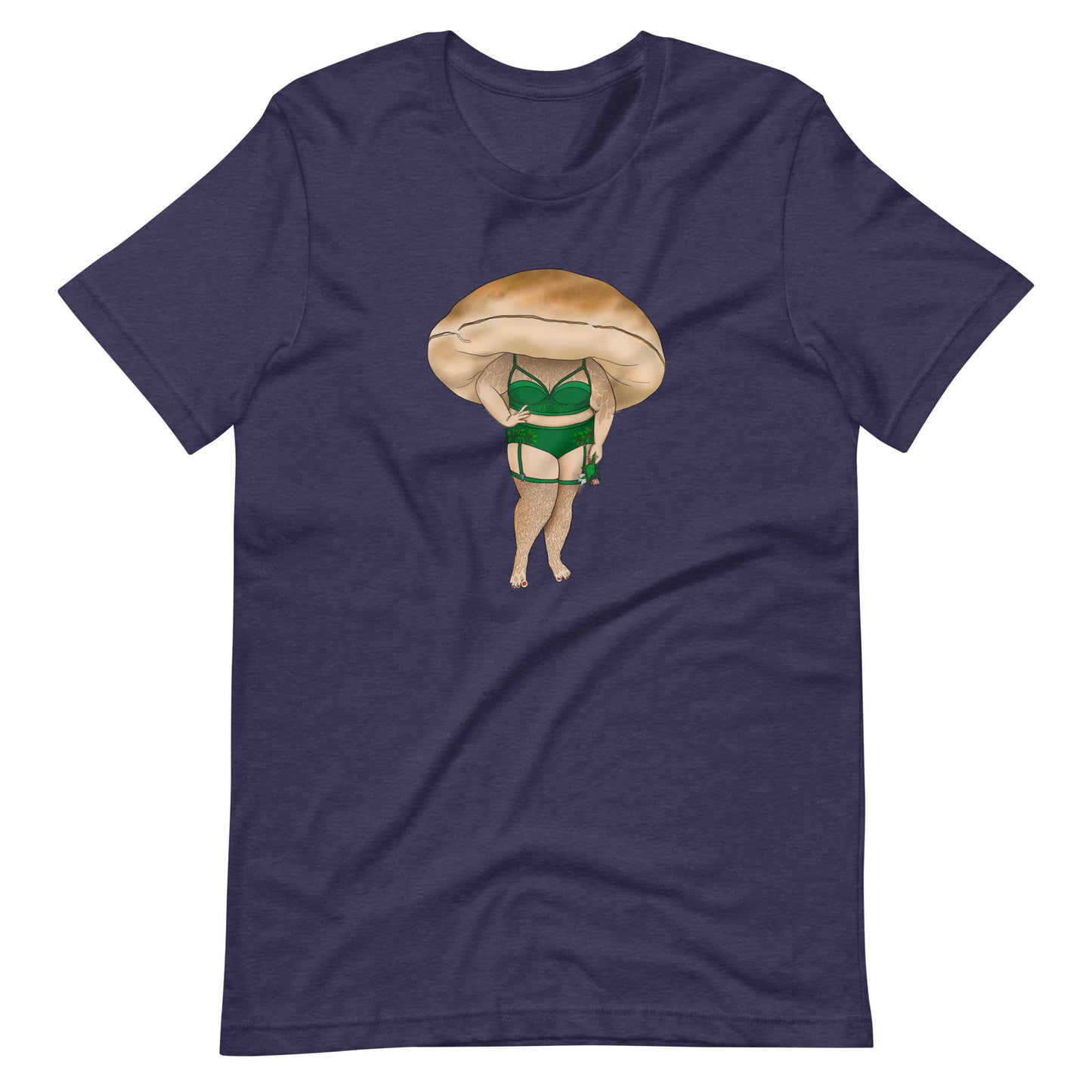 Porcini Pinup Girl | Unisex T-Shirt | Beautiful Mushroom Apparel