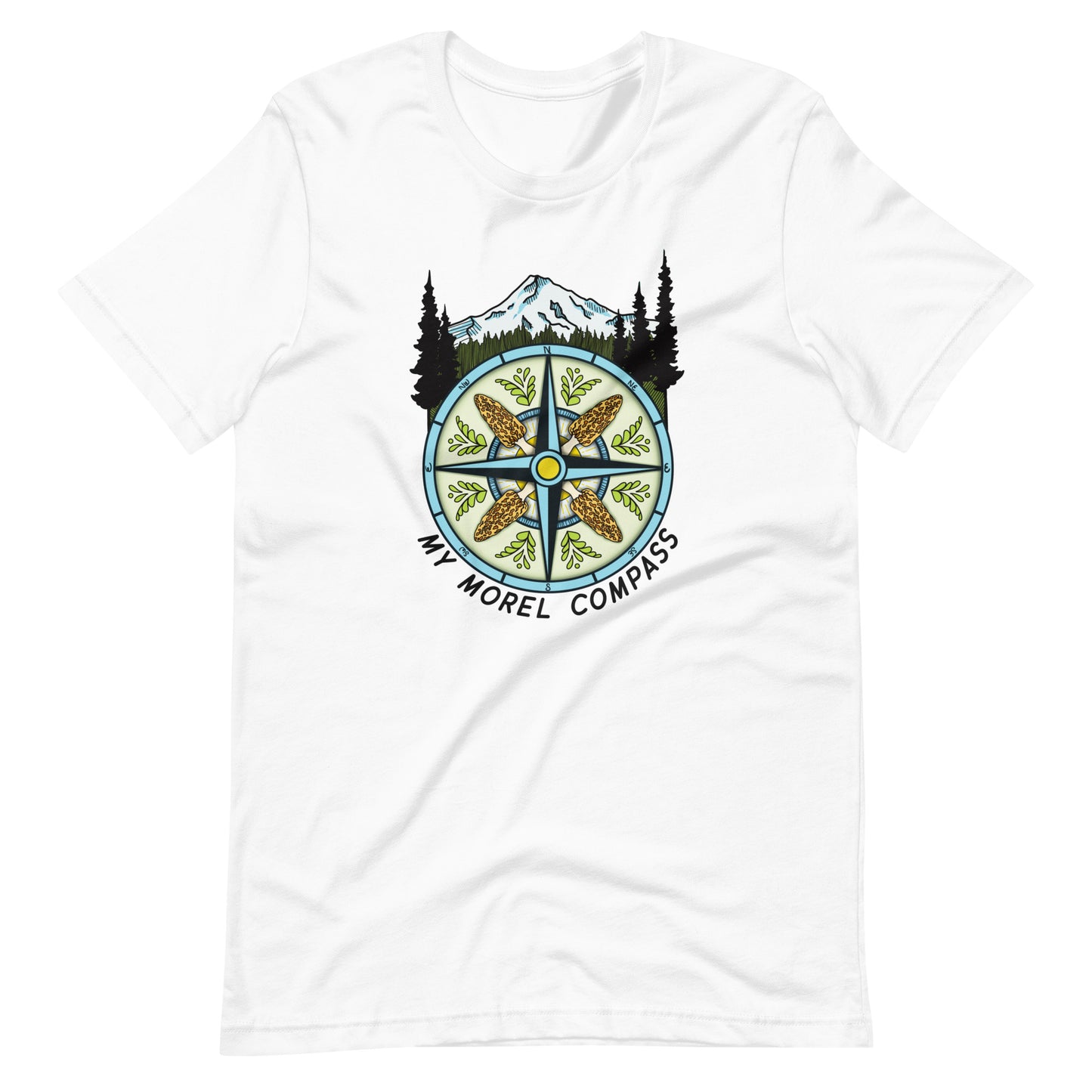 My Morel Compass | Unisex T-Shirt | Funny Morel Mushroom Apparel
