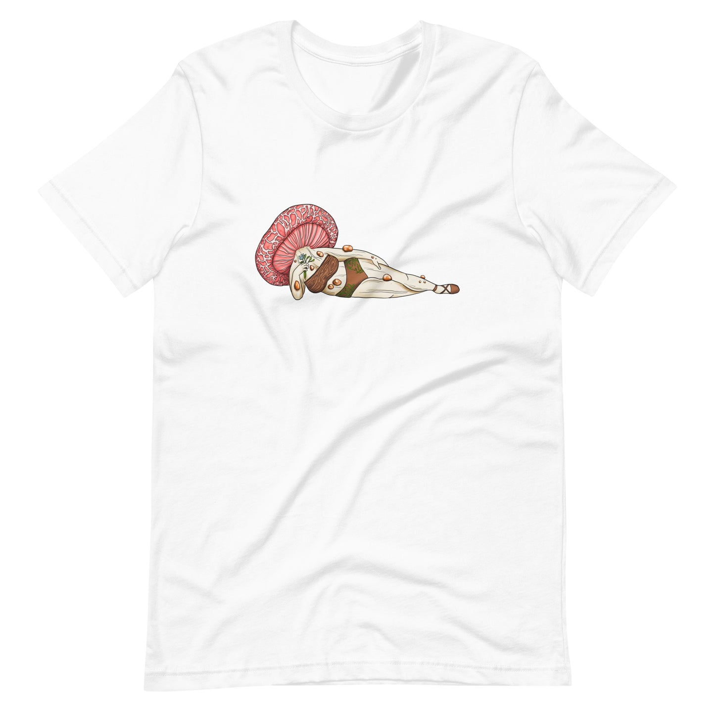 Wrinkled Peach Pinup Girl | Unisex T-Shirt | Beautiful Mushroom Apparel