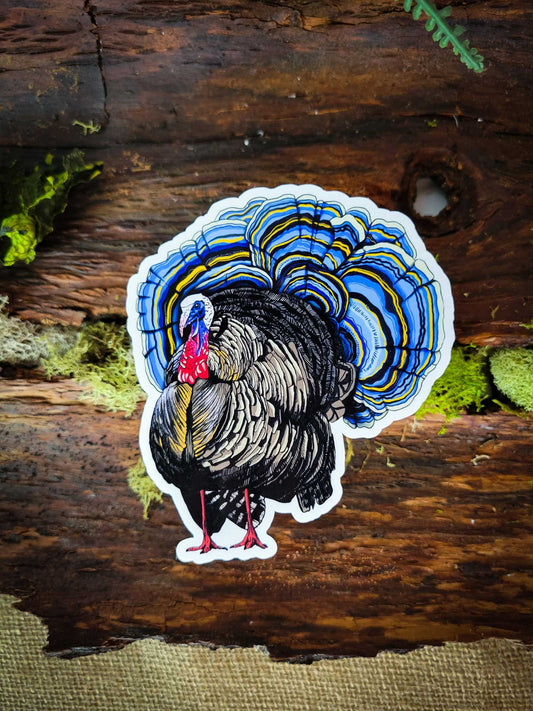 Turkey Tail Sticker | Funny Mushroom Sticker
