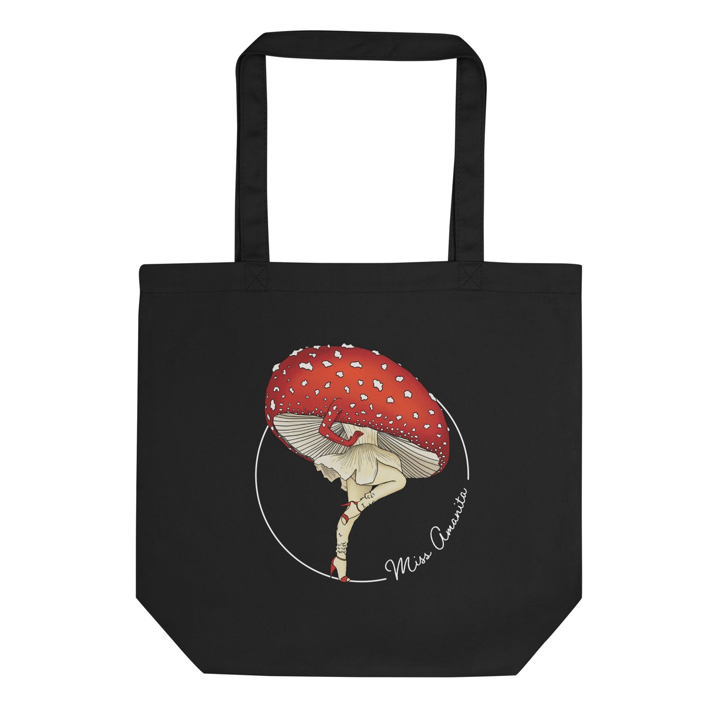Miss Amanita | Eco-Friendly Tote Bag | Sexy Mushroom Pinup Girl