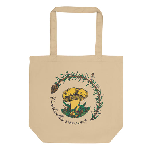 Cantharellus roseocanus | Eco Tote Bag | Rainbow Chanterelle