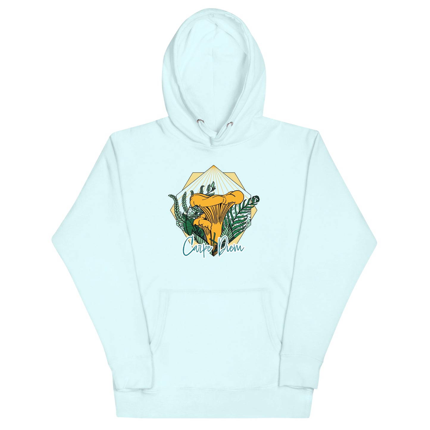 Carpe Diem Chanterelle | Unisex Hoodie | Realistic Mushroom Apparel