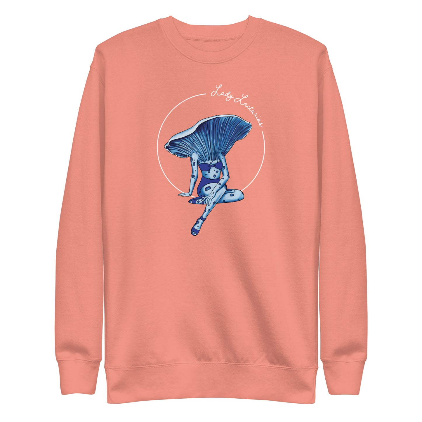 Lady Lactarius | Unisex Sweatshirt | Mushroom Pinup Girl Apparel