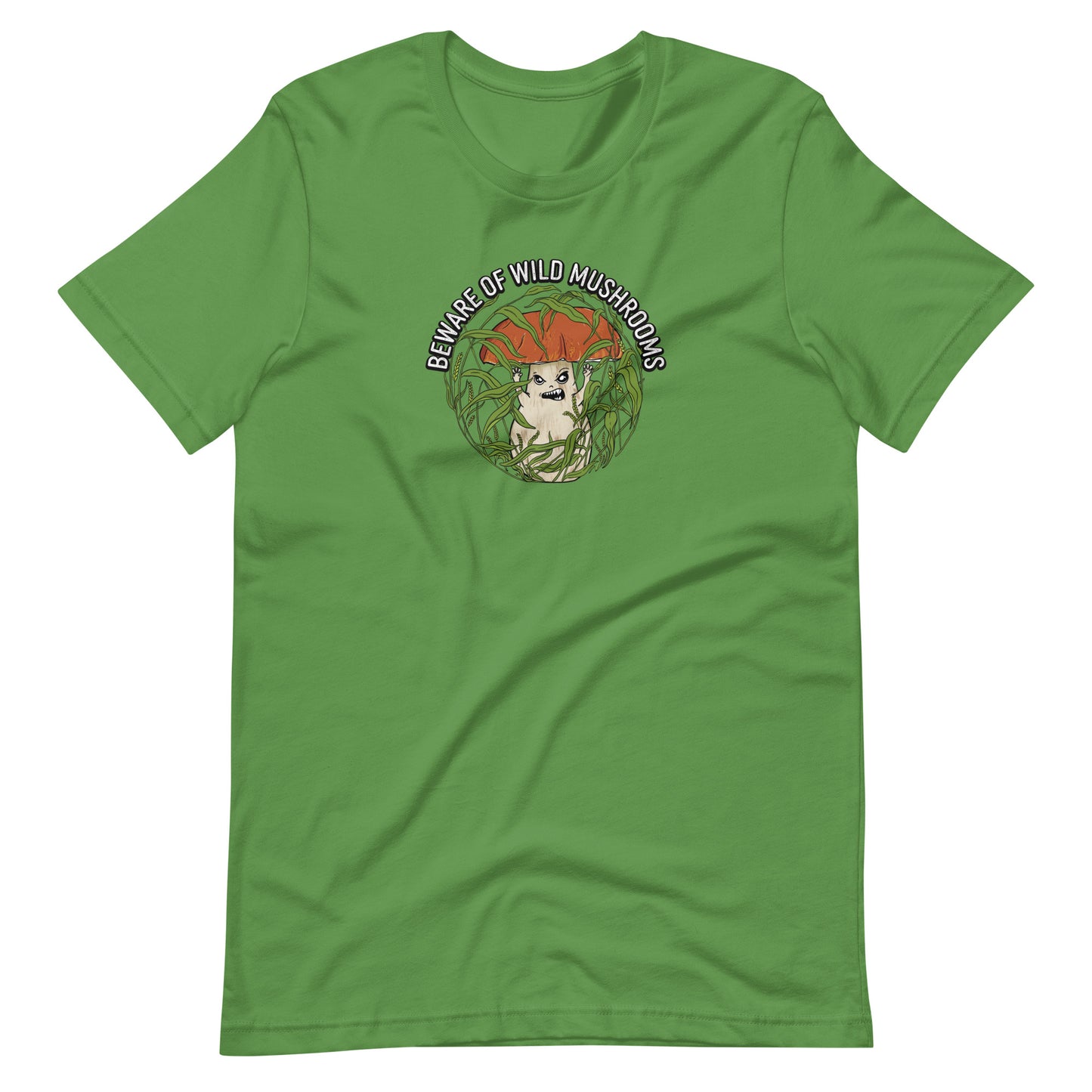Beware Of Wild Mushrooms | Unisex T-Shirt | Funny Mushroom Apparel